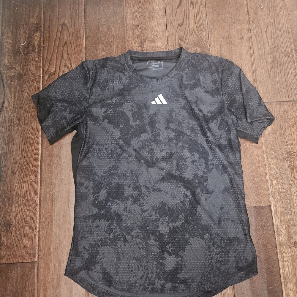 Adidas Black Short Sleeve Tennis Tee